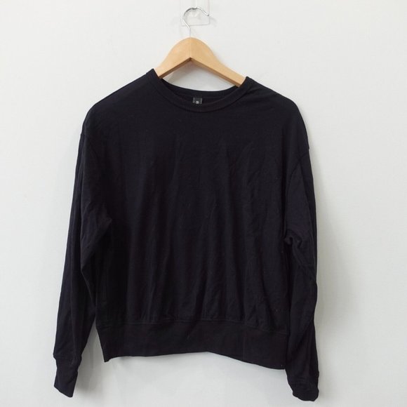 Adriano Goldschmied Sweater Womens XS Black Crew Neck Pullover Casual AG - Picture 1 of 7
